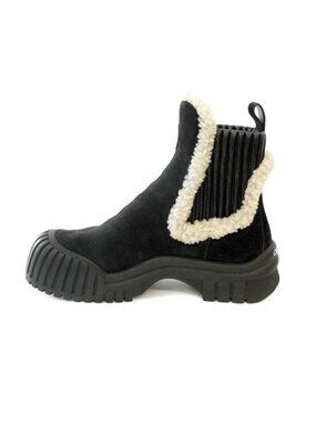 Louis Vuitton Ma0273 Ruby Ankle Boots Mouton Shoes 38 Size Approx 24.5